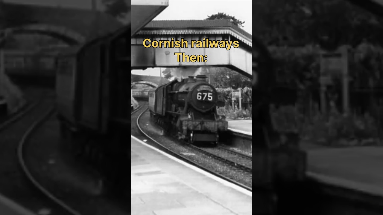 Cornish railways now vs then  #cornwall #trainspotter #uktrainspotting #trainspot #steamtrain