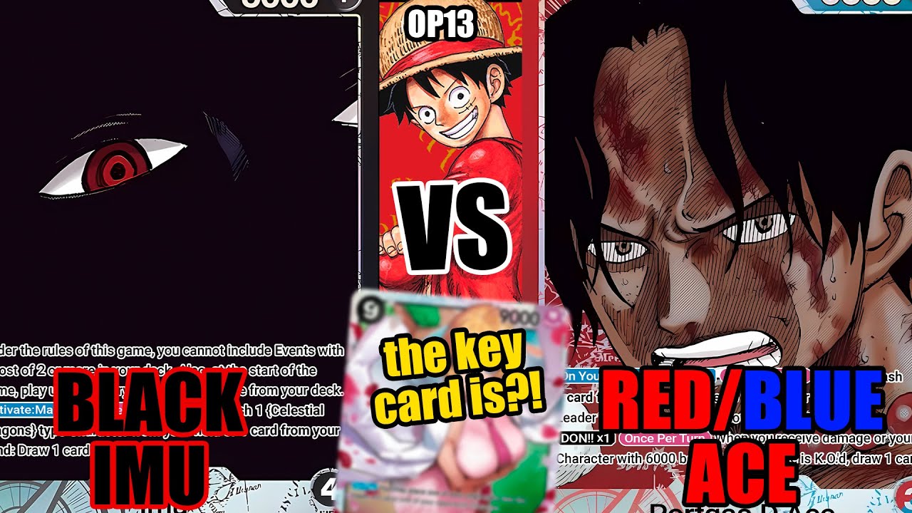 Black Imu vs Red Blue Ace commentary | OP13 Gameplay