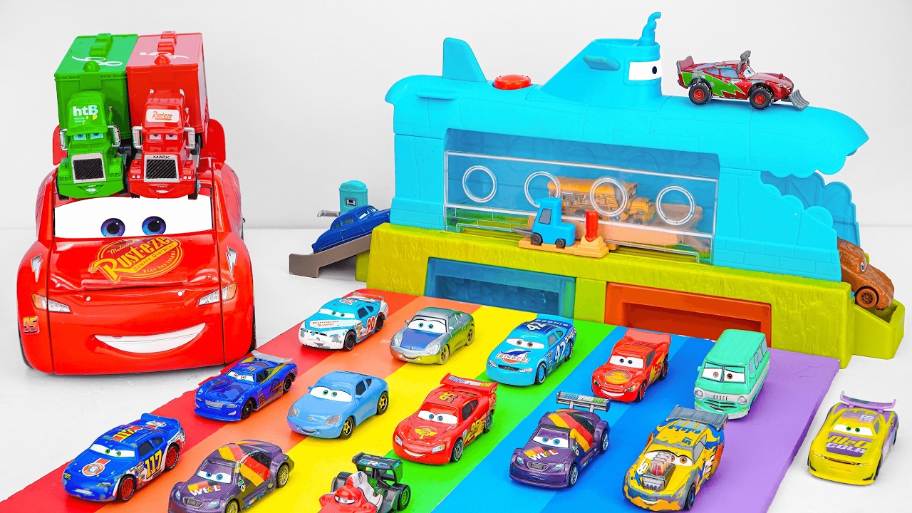 Disney Pixar Cars Unboxing Review | Disney Pixar Cars Color Changers Race Ready Car Wash Playset