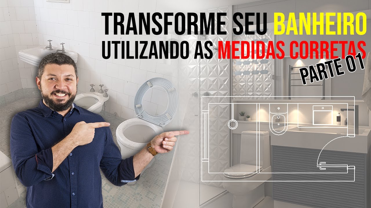 Como fazer um banheiro com as medidas corretas! - PARTE 01