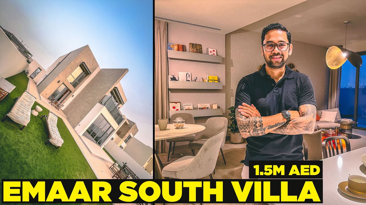 Вилла с 3 спальнями в жилом комплексе EMAAR SOUTH — Юг Дубая 🧿 Поле для гольфа и тур по таунхауса...