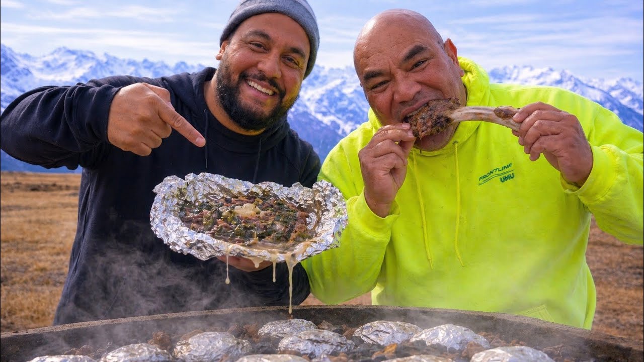 We Tried Cooking Tongan Food in a Samoan Style Umu 🇹🇴🇼🇸