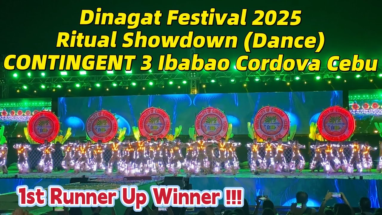 Dinagat Festival 2025 Ritual Showdown CONTINGENT 3 1st Runner Up Winner at Cordova Cebu DANCE