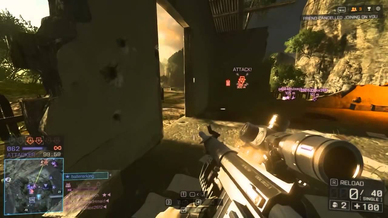 بتل فيلد 4: القناصة الجميلة..أس آر آر 61 || Battlefield 4: SRR-61 Snipe ...