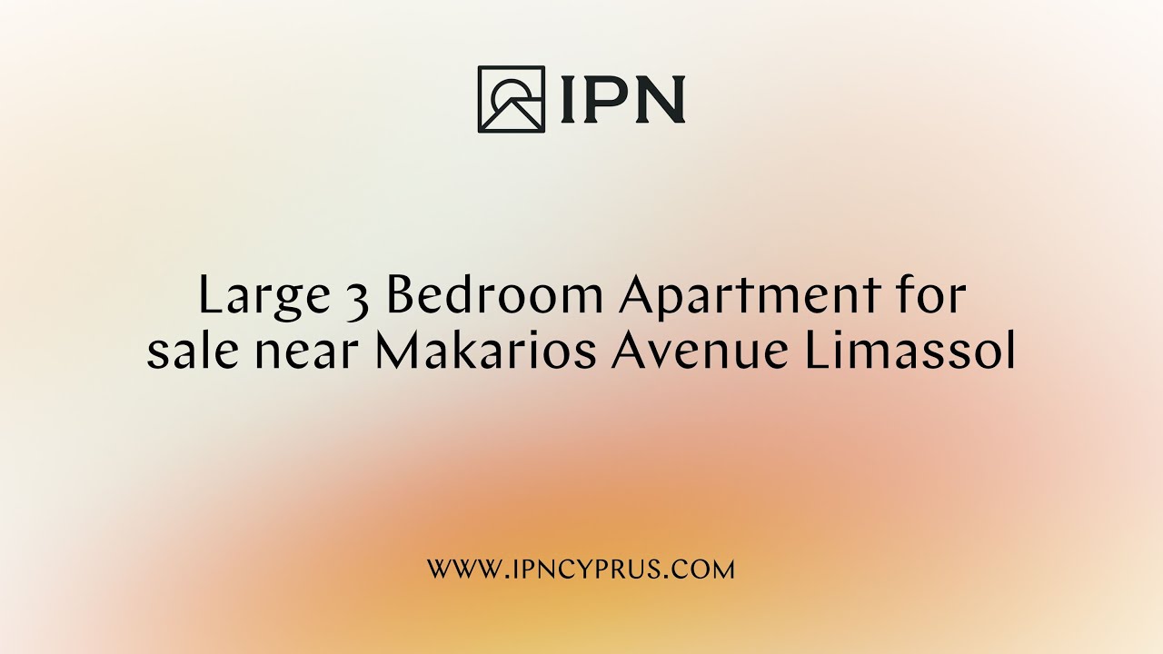 Large 3 Bedroom Apartment for Sale | near Makarios Avenue Limassol