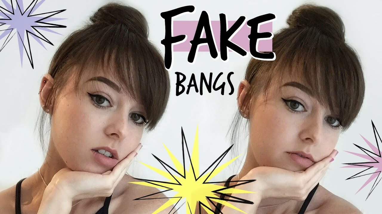 FAKE FRINGE UPDO (FAUX BANGS)