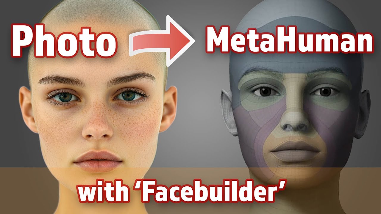 Custom MetaHuman from a single photo (quick but rough) using Face Builder!