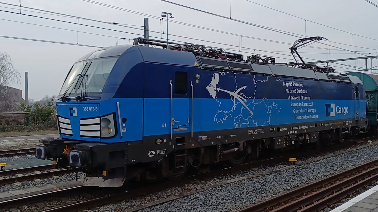 25/1/26:👍CDC/RFO 383 018 komt met staaltrein door Hengelo ri Bad Bentheim e.v.