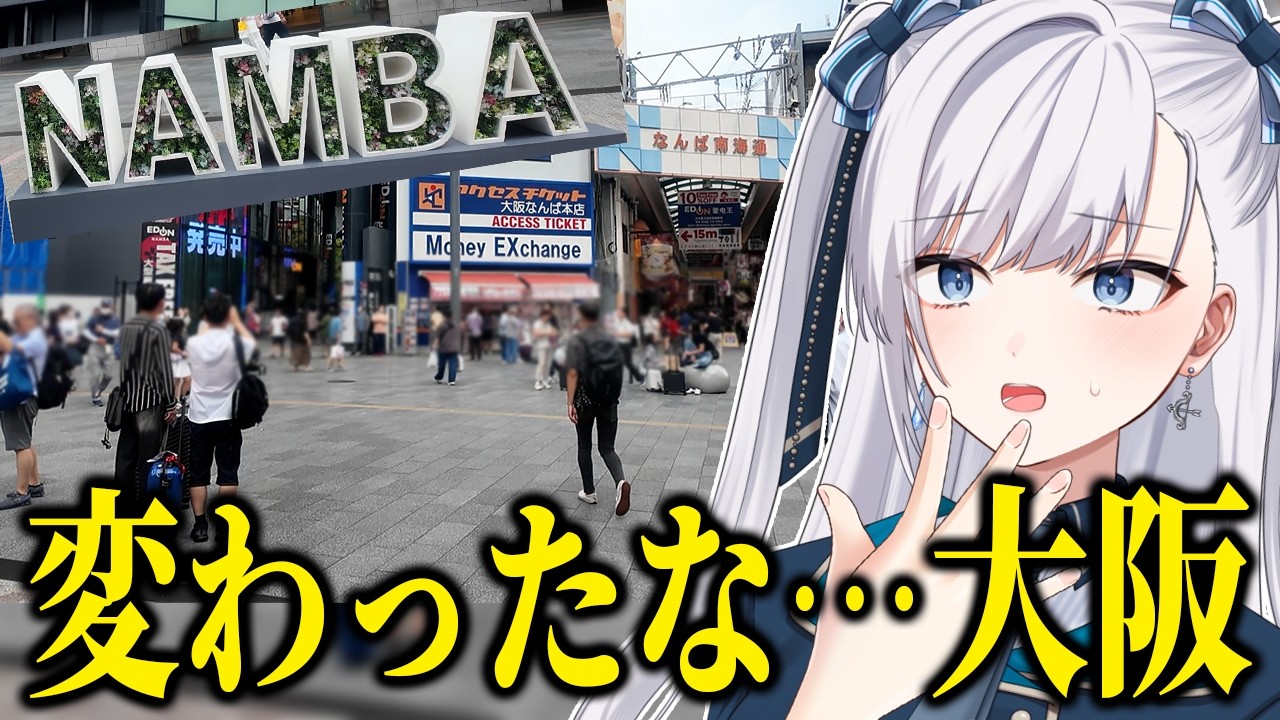 【 #vlog/ VTuber 】視聴者に大阪を紹介するつもりが あんまり地元を知らないことに気づいてしまう【 ウォーキング /  実写 】