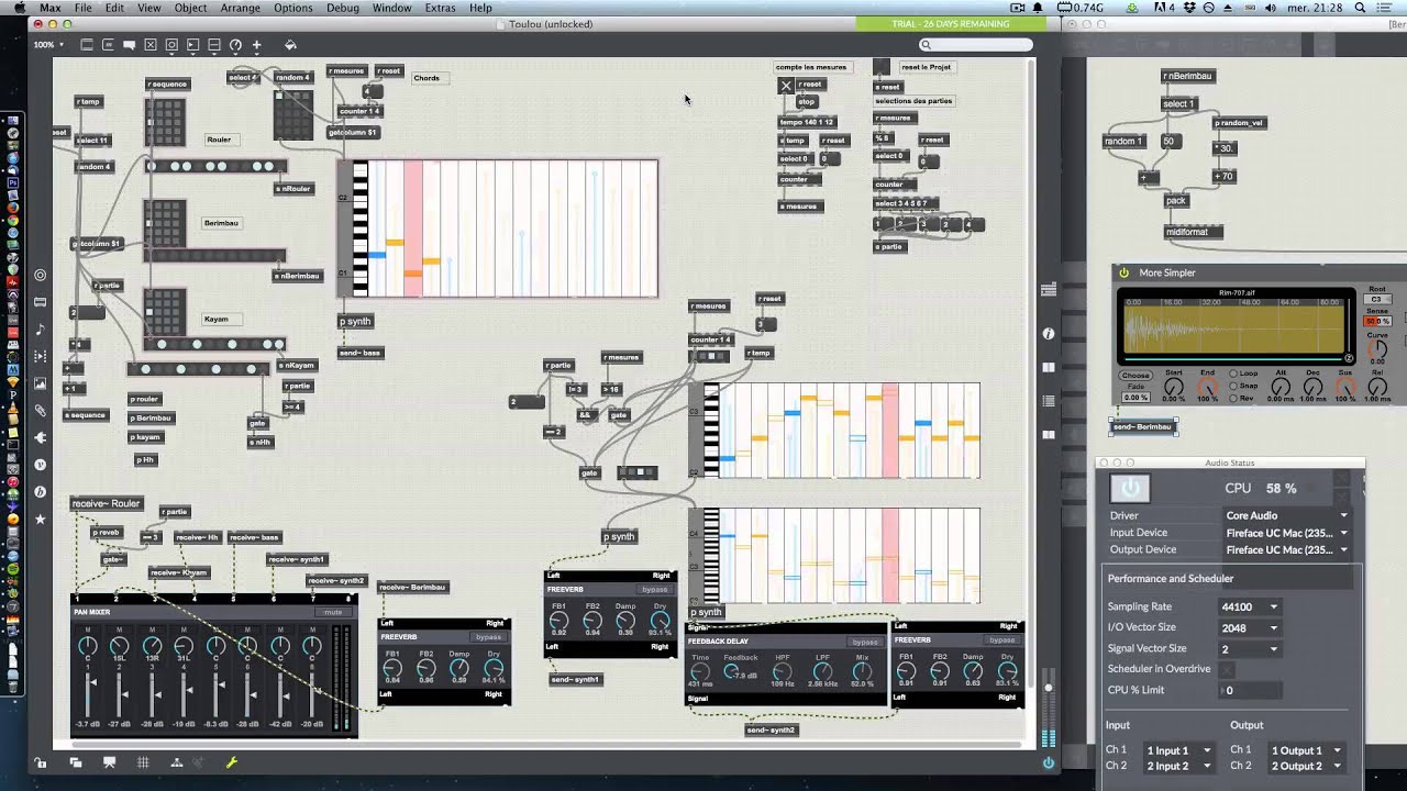 MAX/MSP 7 Algorithmic Patch (freedownload)