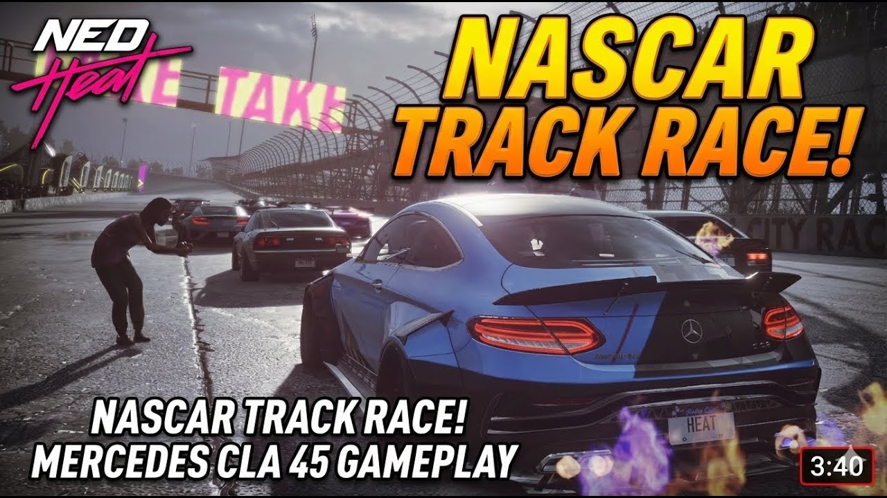 Need for speed Head Gameplay- Mercedes CLA45 Nascar Track Race!