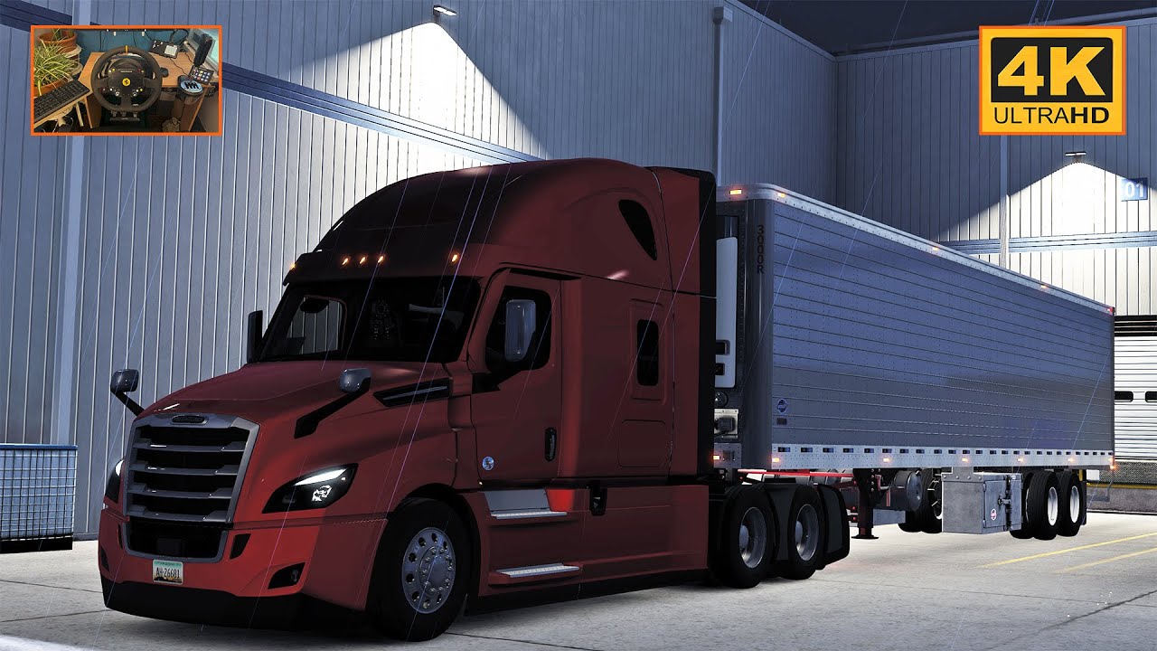Freightliner Cascadia w/ DD15 | Huron - Las Vegas | ATS 1.50 Gameplay 4K + wheel cam