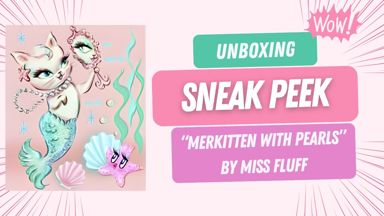 ✨ Анонс алмазной живописи «Мисс Флафф» | Merkitten with Pearls - Diamond Design Co. ✨