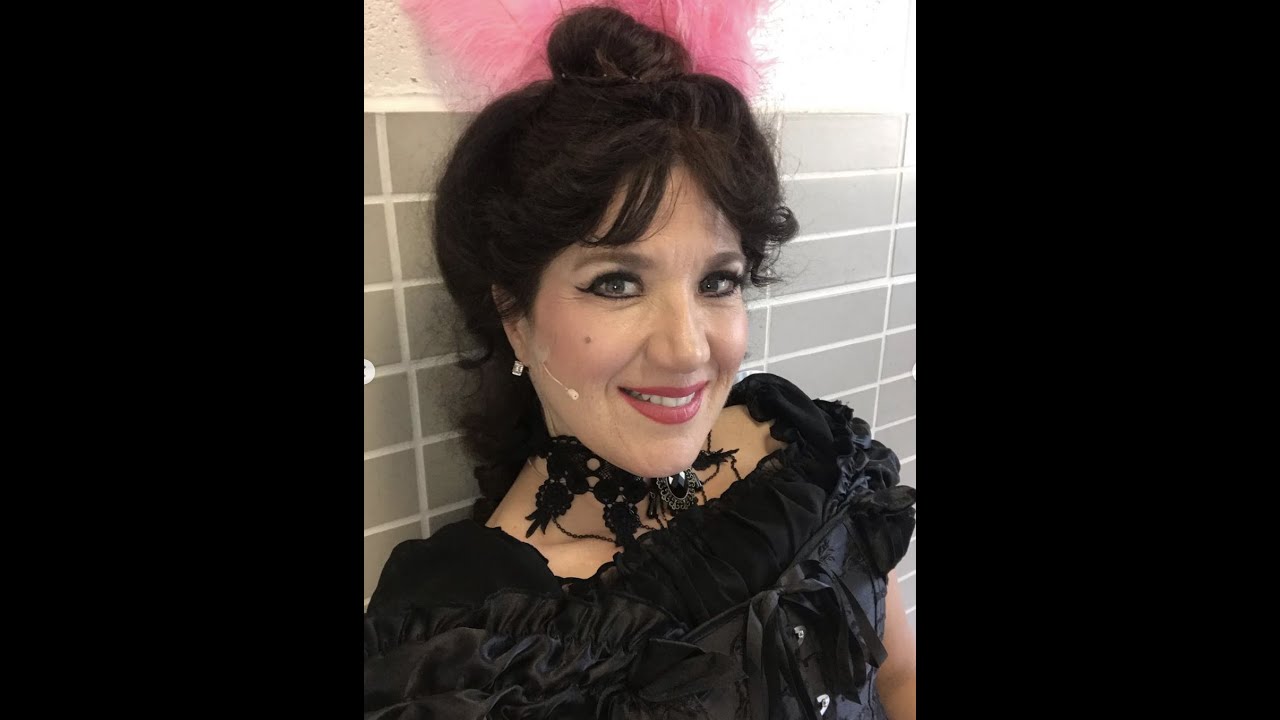 Lara Johnson as Medda Larkin singing That’s Rich in Newsies- Summer 2019