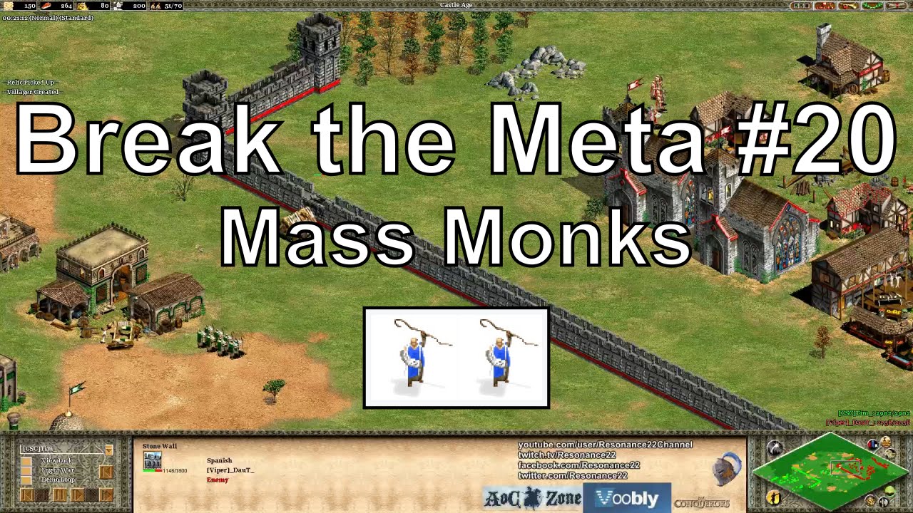 Aoe2 Break the Meta #20: Endless Mass Monks