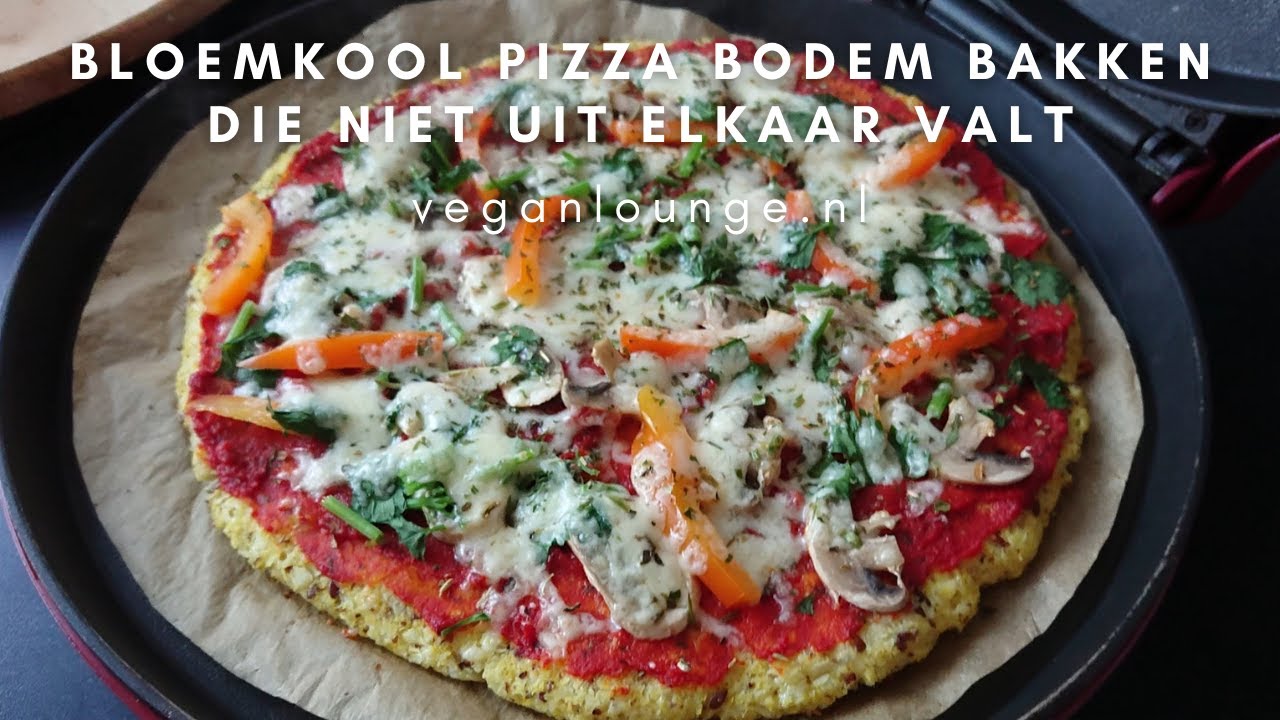 HOE EEN BLOEMKOOL PIZZA BODEM MAKEN DIE NIET UIT ELKAAR VALT!