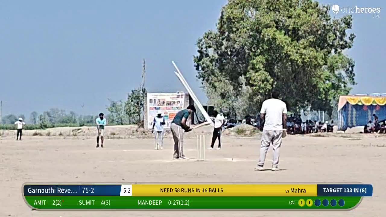 Mahra vs Garnauthi Revengers live cricket match | Baroda Garhi live - Baroda Sonipat