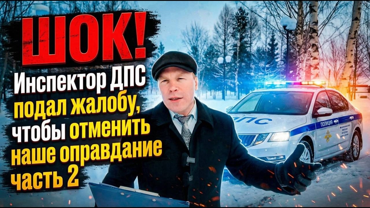 ШОК‼️ Инспектор ДПС подал жалобу, чтобы отменить наше оправдание (часть 2)