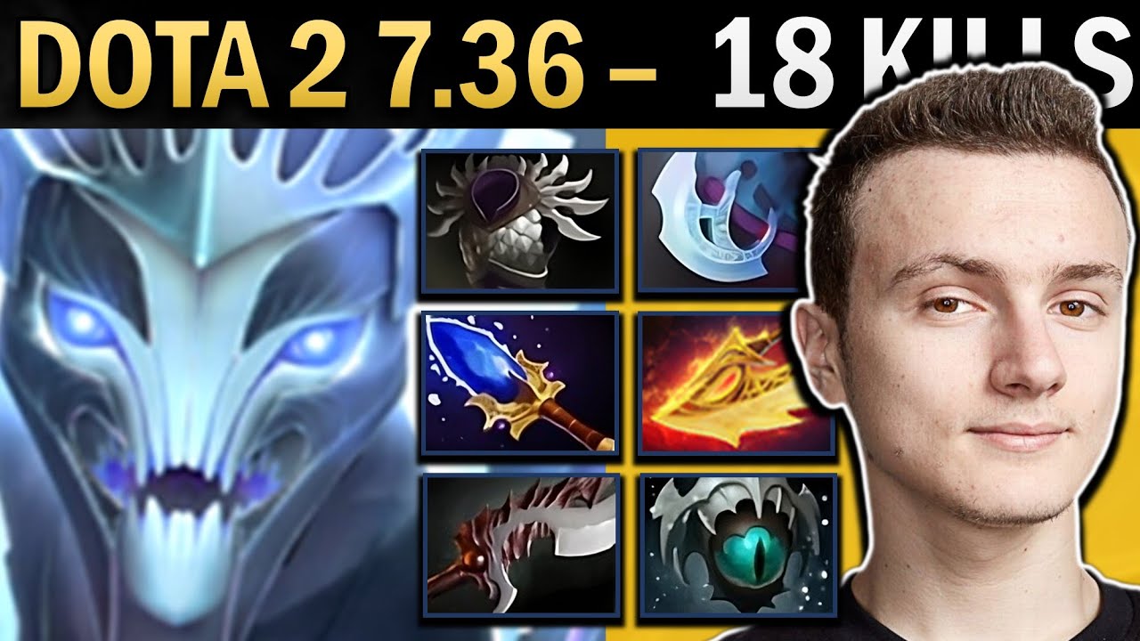 Spectre Gameplay Miracle with Abyssal and 18 Kills - Dota 2 7.36