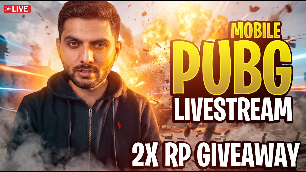 PUBG Mobile Live | PUBG MOBILE 2X RP GIVEAWAY🎁