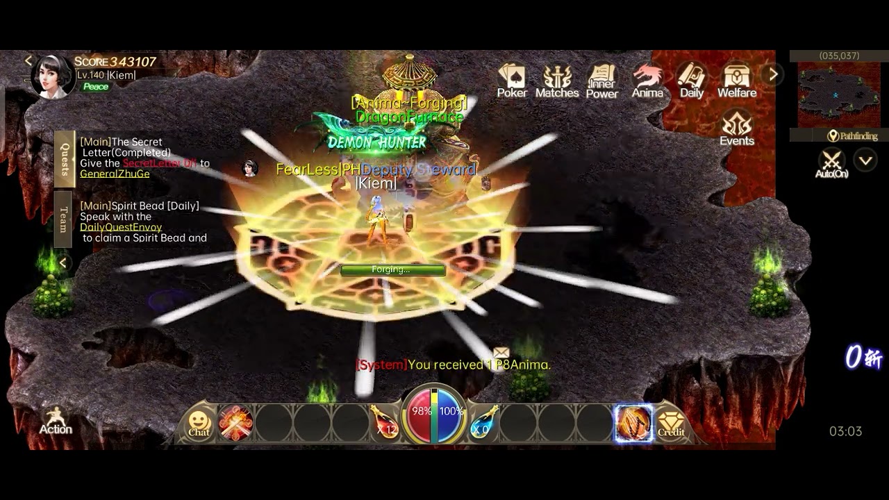 (Conquer Online Mobile) HOW TO WIN P13 ANIMA USING P11 ANIMA.