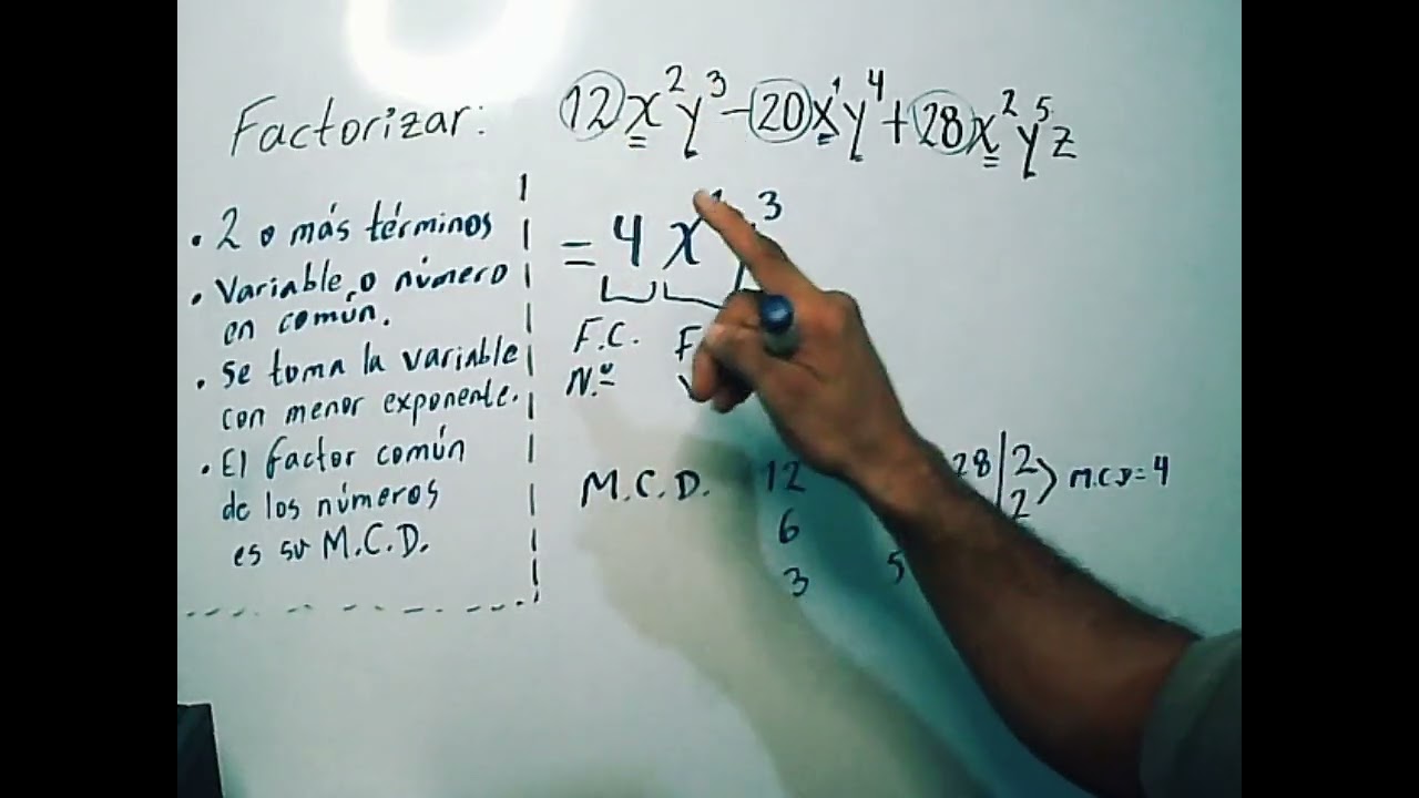 FACTORIZACIÓN. CASO FACTOR COMÚN.