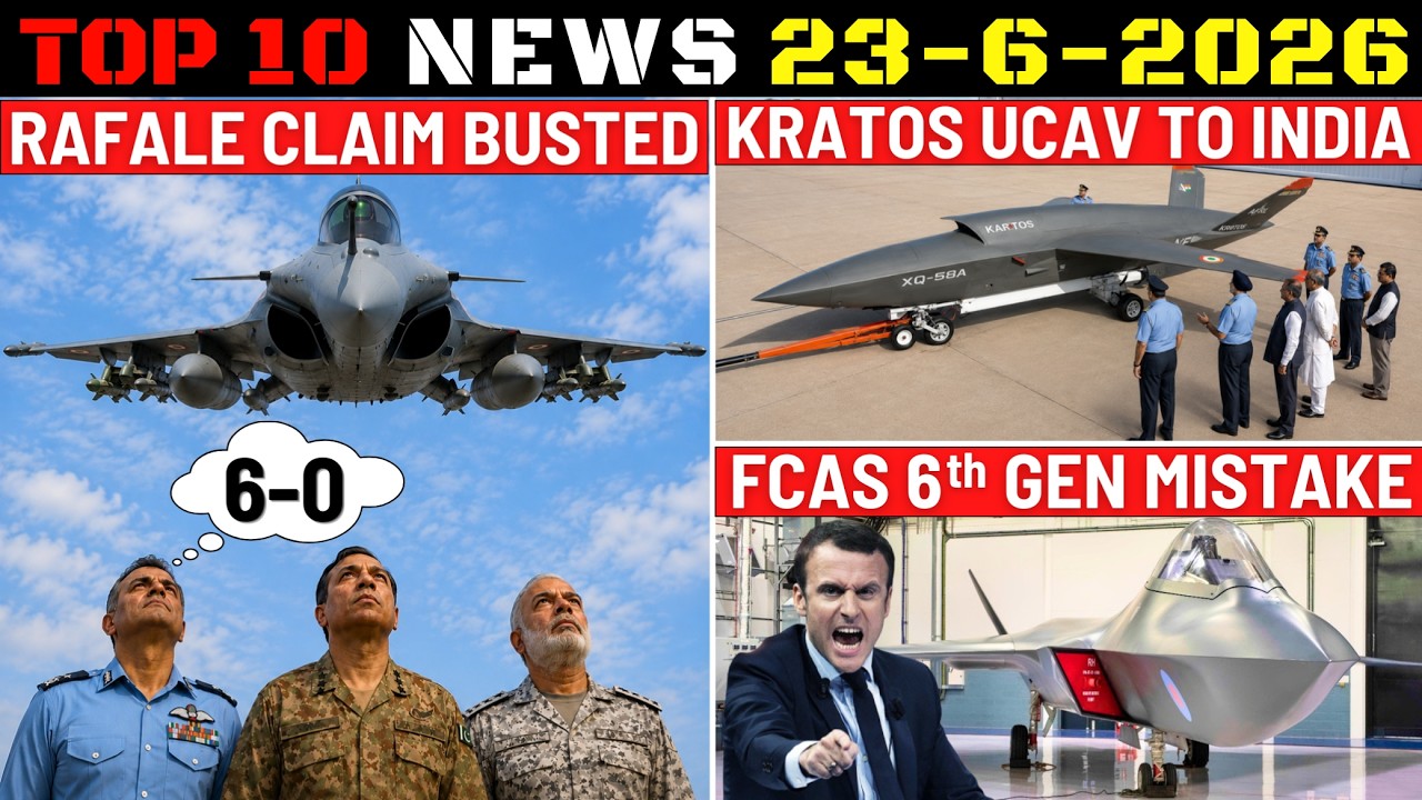 Indian Defence Updates : Rafale Claim Busted,Kratos UCAV India,S-400 MRO Facility,FCAS Red Flags