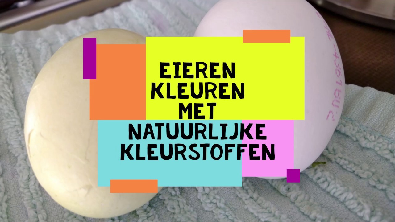 Paaseieren kleuren met natuurlijke kleurstoffen