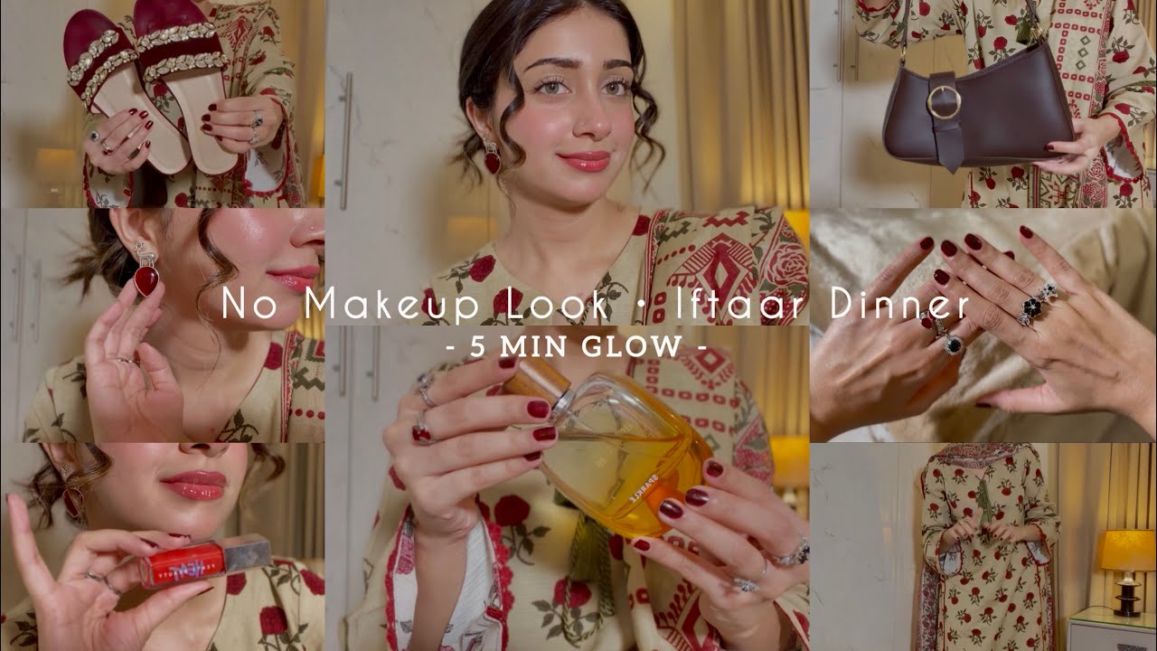 5 Minute No Makeup Look for Iftar 🌙 | Soft Natural Ramadan Glow | Hajra Asad 