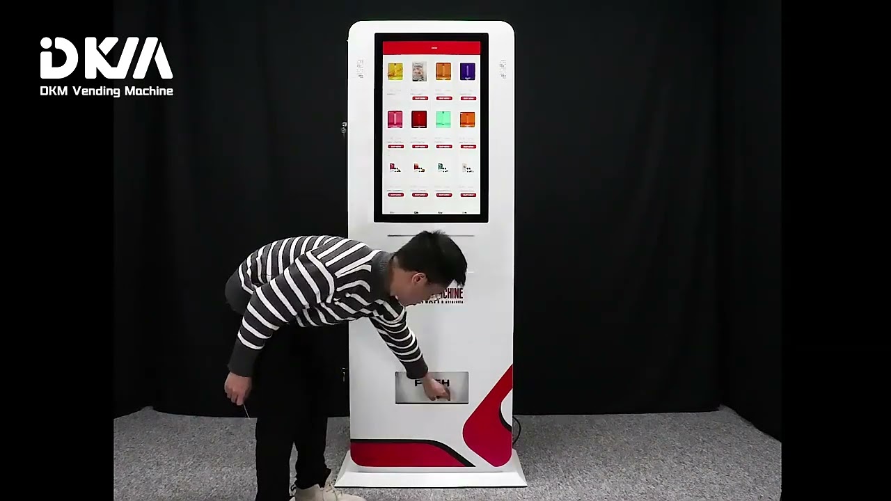DKM 30 Lanes 32inch Touch Screen Vape Freestanding Vending Machine With Card Payment
