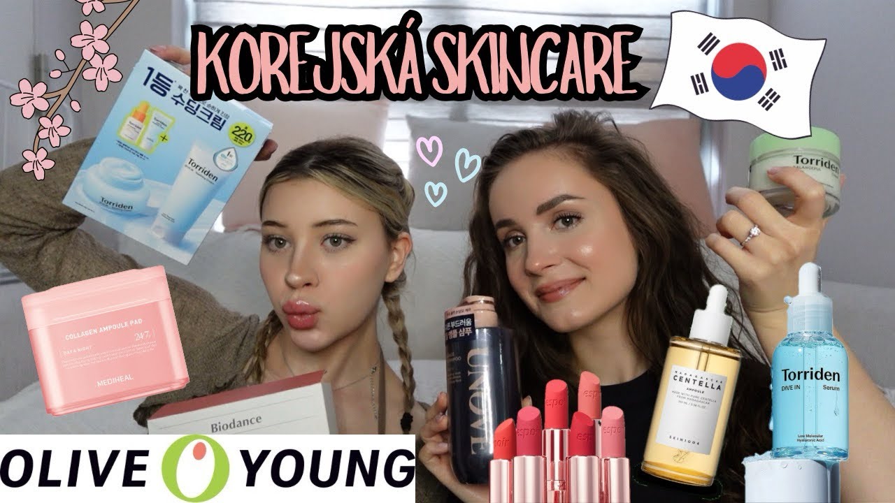 Vykoupily jsme Olive Young - Haul Korejské skincare/ kosmetiky | Eliška & Vendy