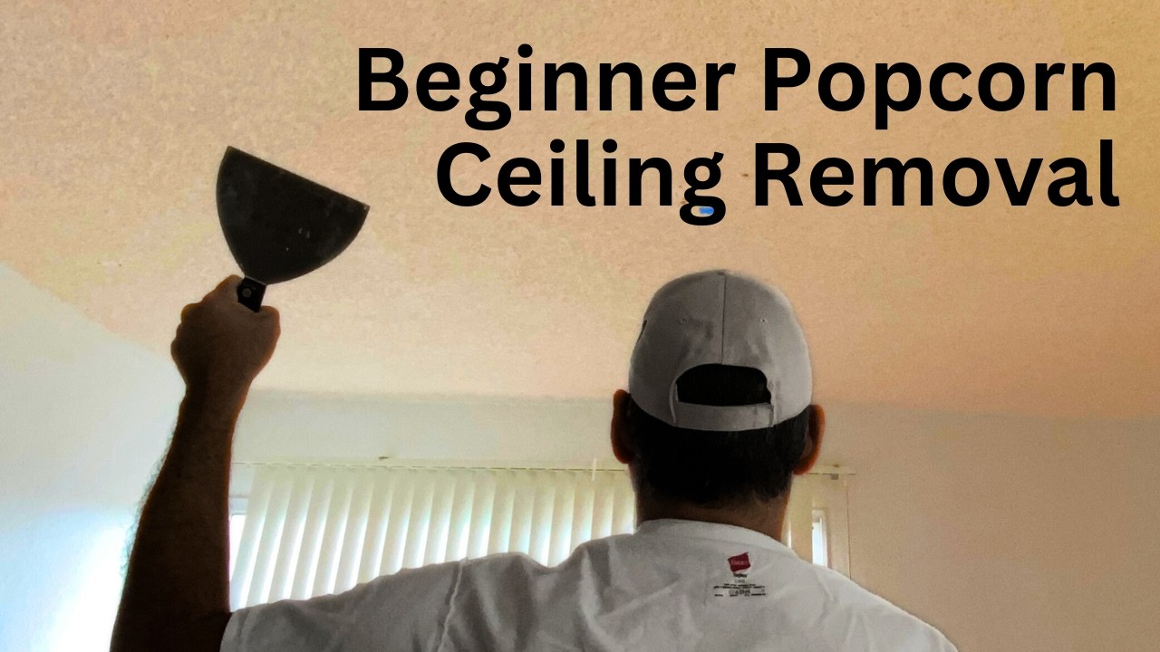 It’s Easier Than You Think!  Goodbye Popcorn Ceiling Texture!