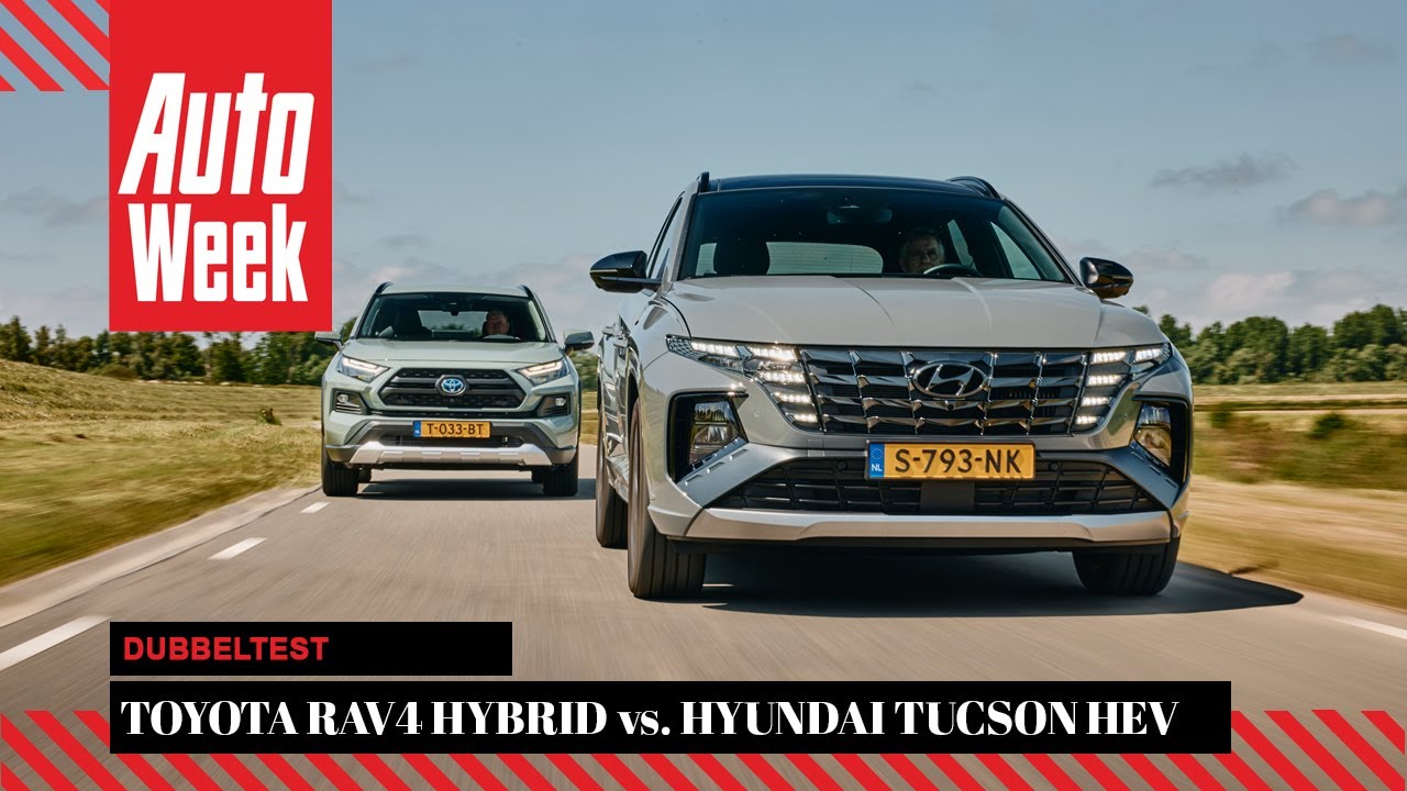 Toyota RAV4 Hybrid - Hyundai Tucson HEV - AutoWeek dubbeltest