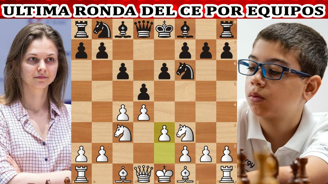 DEFENSA SEMIESLAVA VARIANTE MERAN Faustino Oro vs Anna Muzychuk campeonato de Espa&ntilde;a por equipos