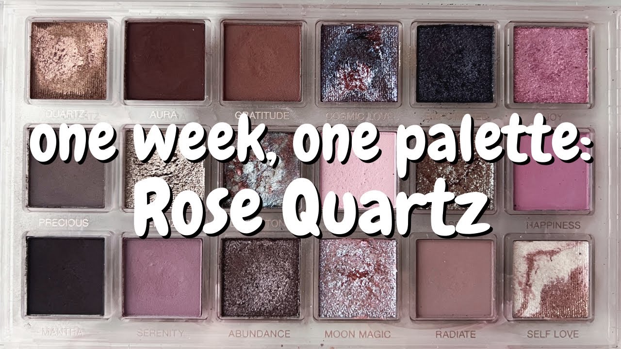 ONE WEEK, ONE PALETTE | Huda Beauty Rose Quartz ✨
