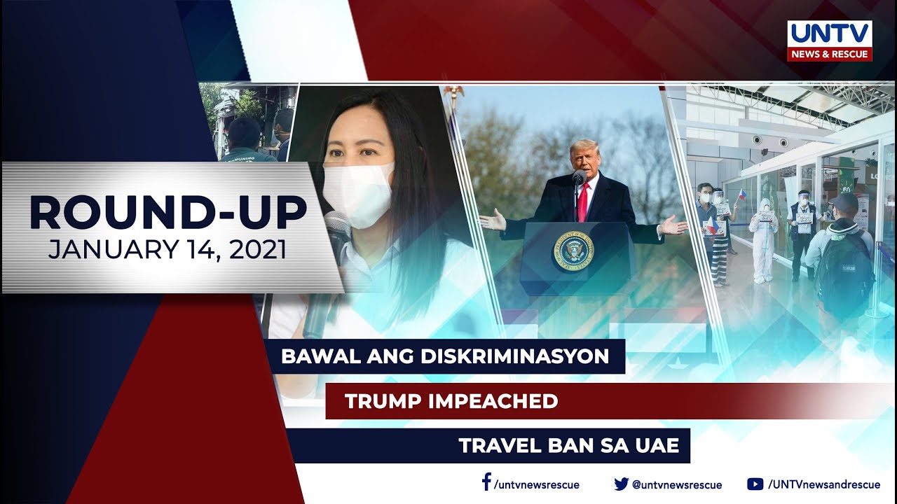 UNTV NEWS ROUNDUP: Mga balitang dapat mong malaman (January 14, 2021)