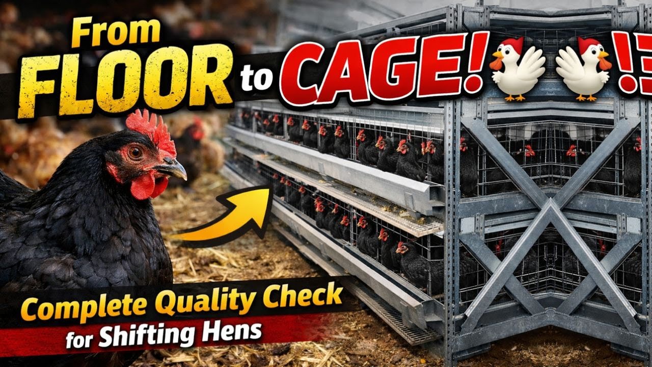 Shifting From Floor to Cage! - Complete Quality Check for Shifting Hens