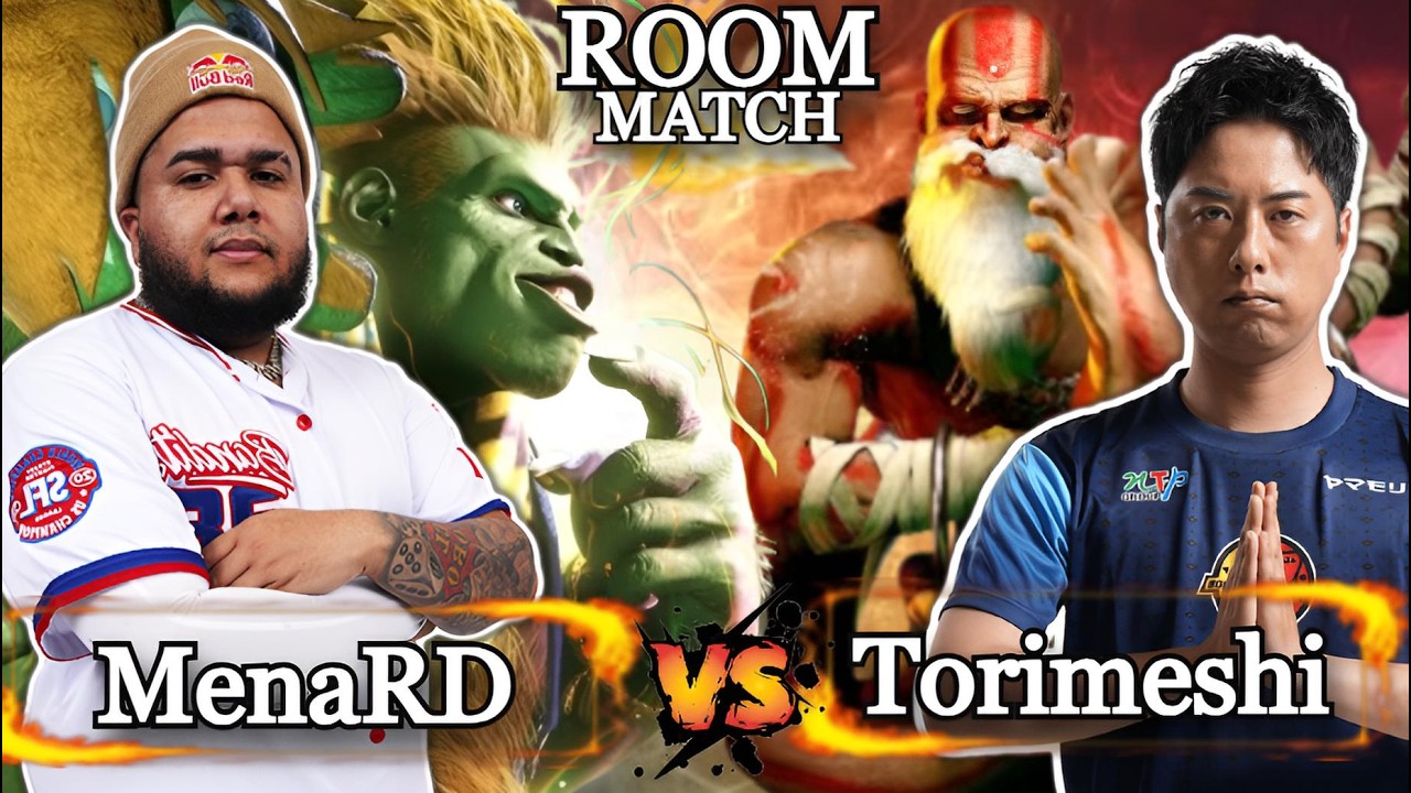 🔥SF6 ▰ MenaRD (Blanka) VS Torimeshi (Dhalsim) ▰ ROOM MATCH 🔥