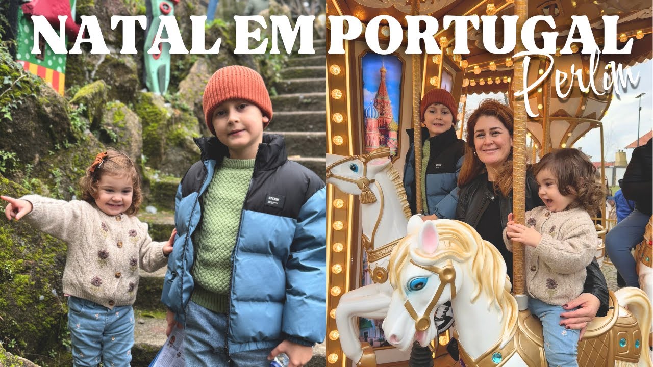 VLOG EM PORTUGAL | Domingo em Família, Mercado de Natal de Braga e Perlim 🎄✨