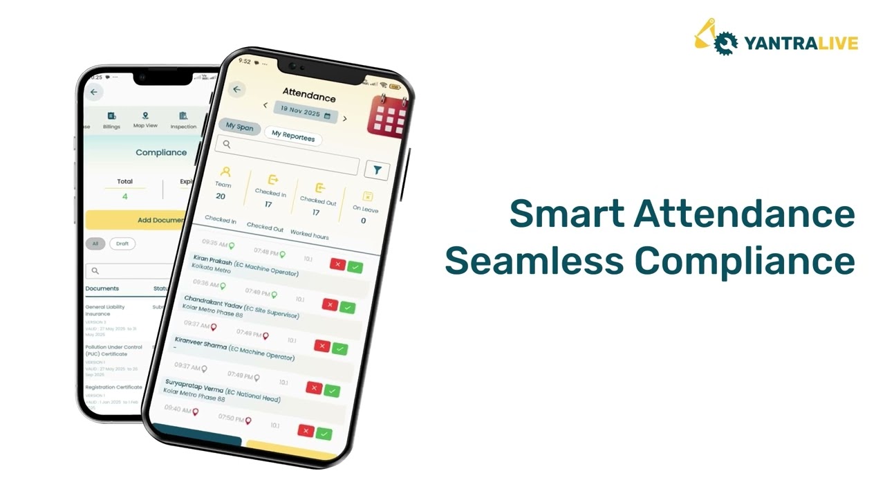 YantraLive Rentech | Smart Fleet Management Platform