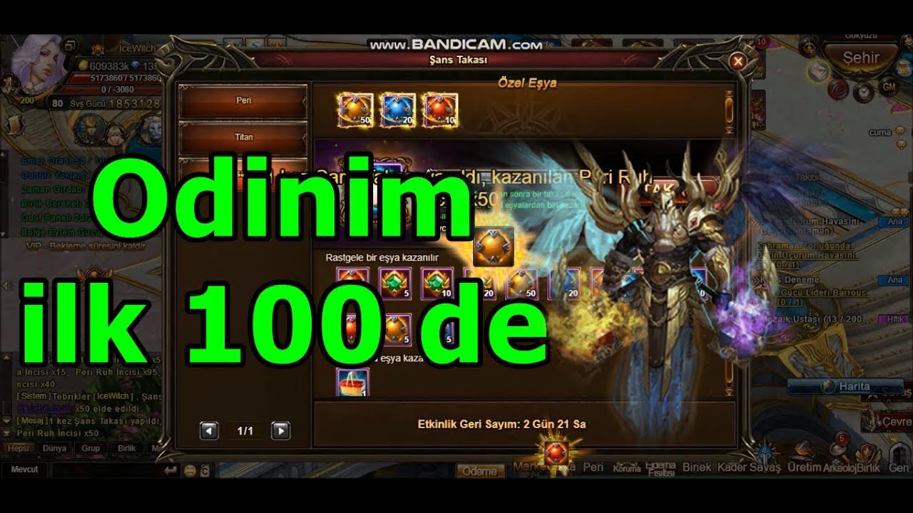 ➜Legend Online Son Kez Kutsal Silah / Şans Takası