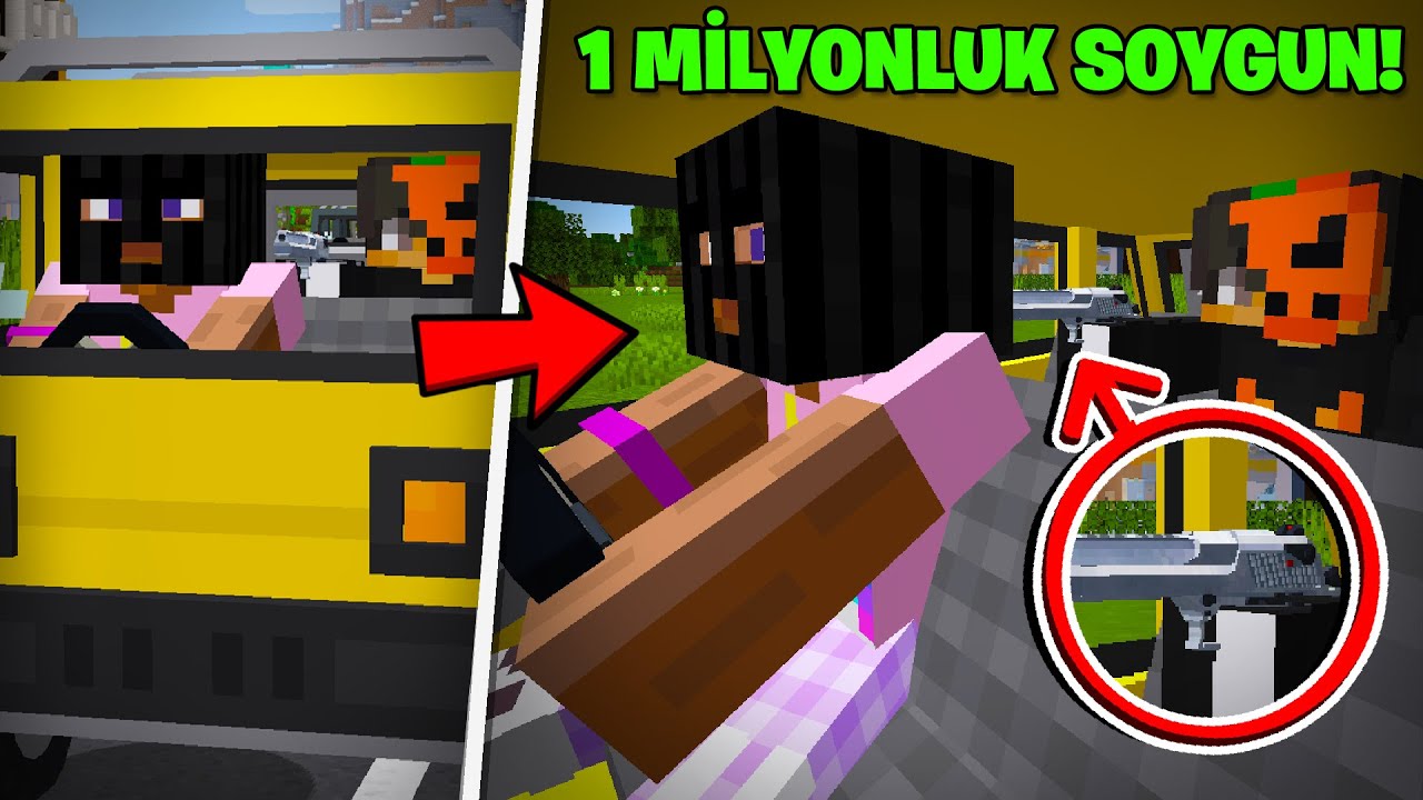 1,000,000$ DOLARLIK SOYGUNU ENGELLEDİM! - Minecraft
