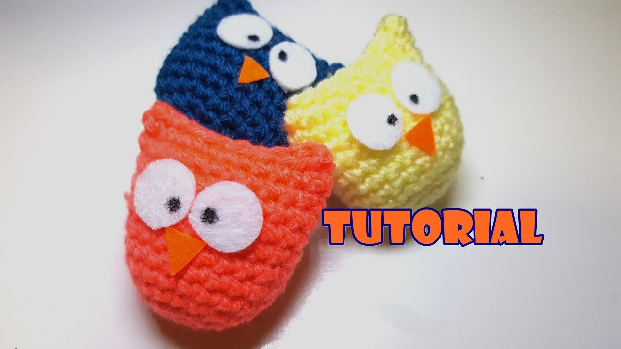 Tutorial - idea Bomboniera - Gufetti amigurumi - facile - easy - little owls