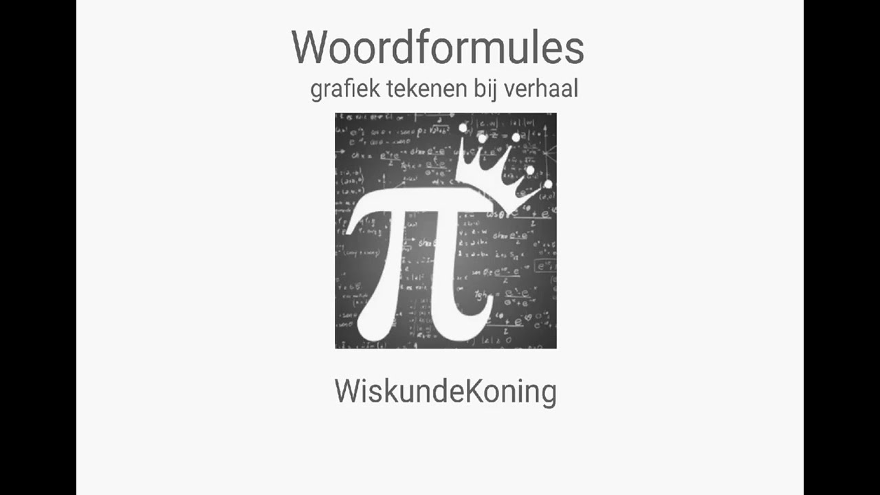 Woordformule en bijbehorende grafiek maken