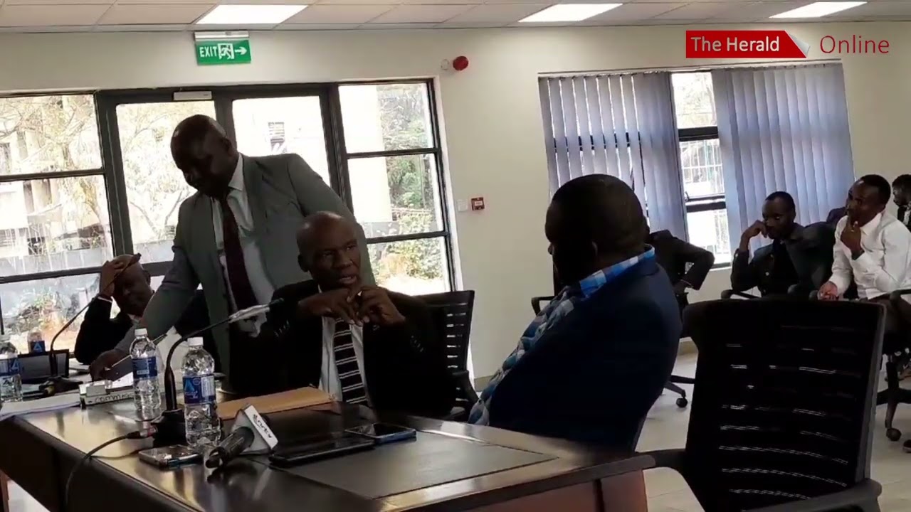 Clr Lovemore Makuwerere, Chairperson of the Business Committee appears before Commission of Inquiry
