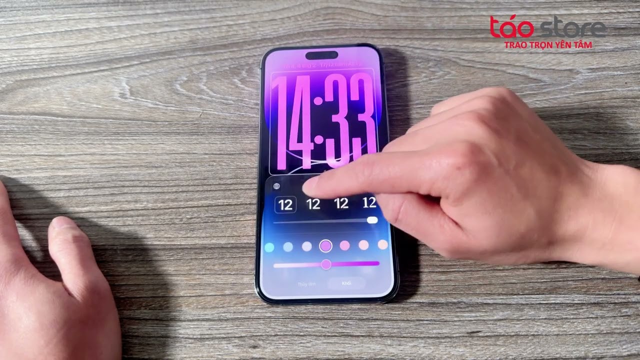 Cách Đổi Màu Đồng Hồ Trên iPhone Màn Hình Khóa iPhone iOS 26 | Táo Store