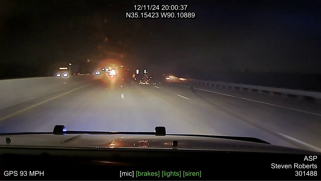 Pursuit/TVI I-40 West Memphis PD Crittenden Co Arkansas State Police Troop D, Traffic Series Ep.1292