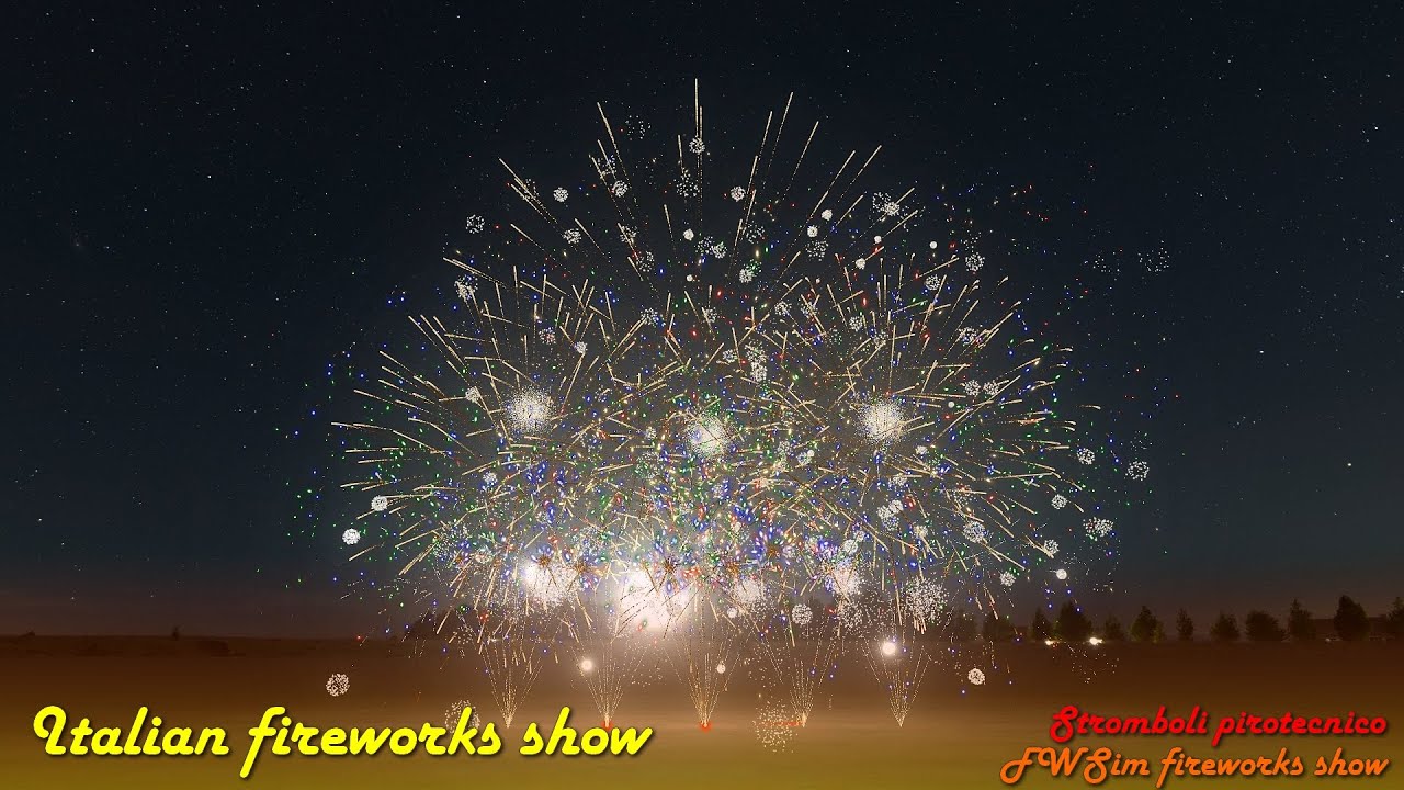 🎆 ITALIAN FIREWORKS SHOW | Stromboli Pirotecnico 🎆