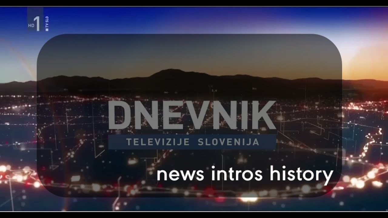 RTVSLO Dnevnik intro history since 1958