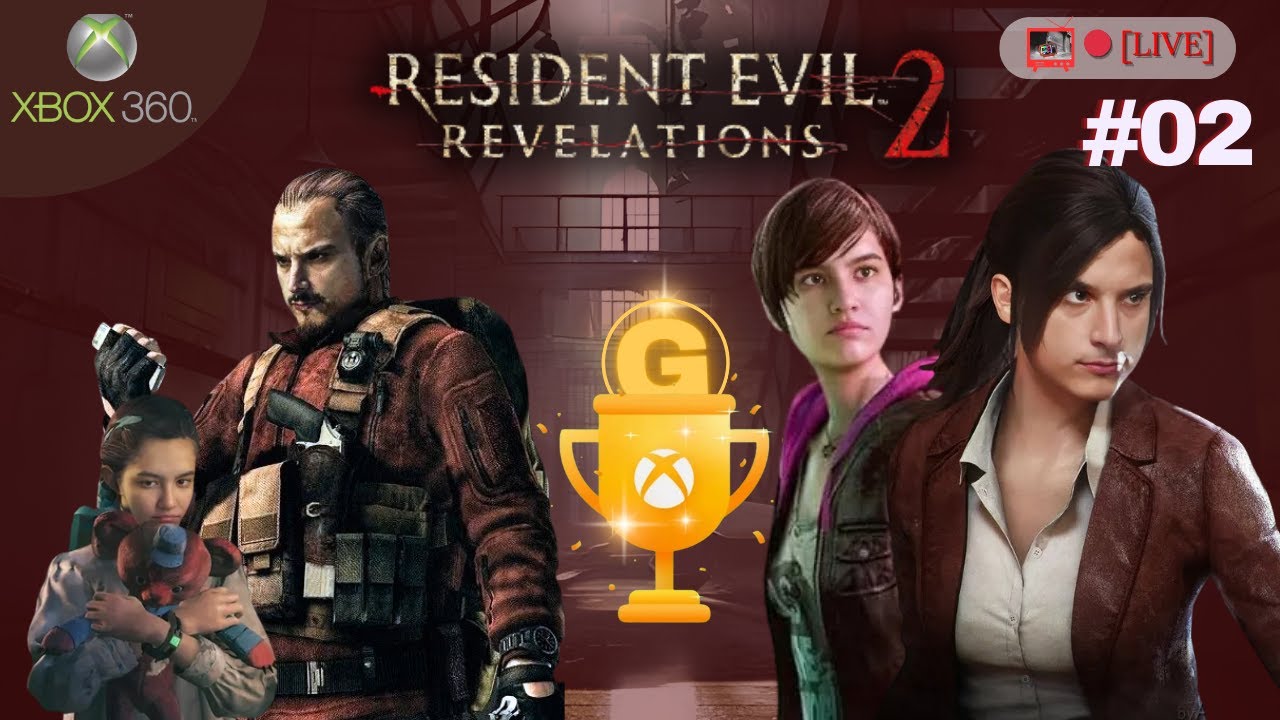 🔴 Xbox360 - Res. Revelations 2 - EM BUSCA DAS MEDALHAS EP.1 EM  COOP LOCAL - CAÇA PLATINA🎯🏆 #02